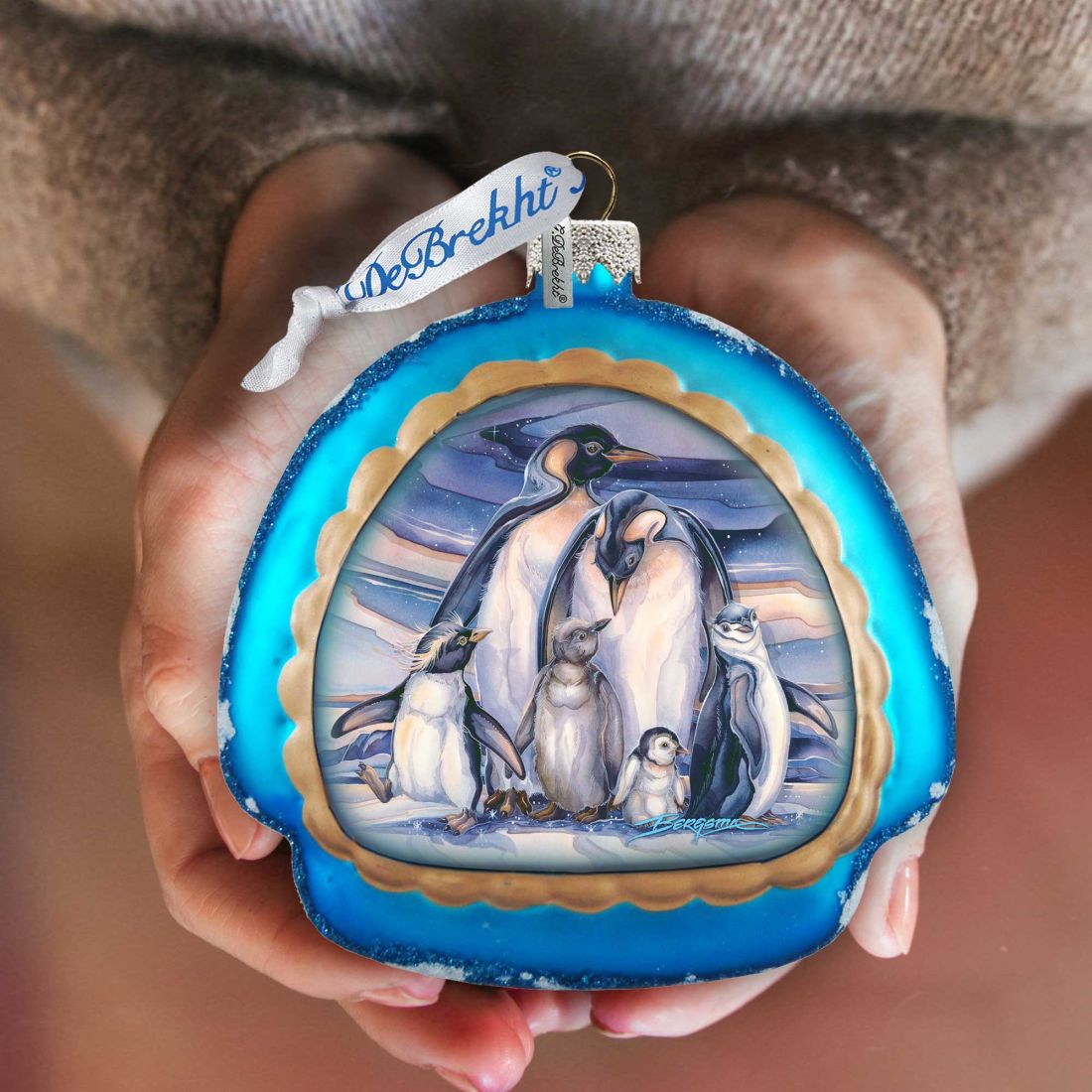 Sno Buddy Like You Glass Ornament by J. Bergsma - Christmas Santa Snowman Decor - 756-659-JB