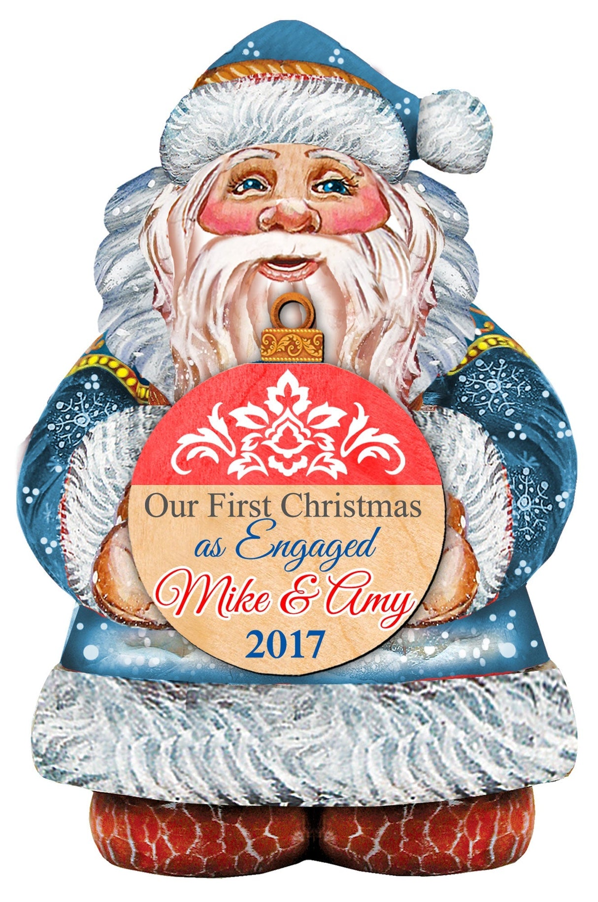 My First Christmas Santa Door Decor by G. DeBrekht - Christmas Santa Snowman Decor - 8117810-1H