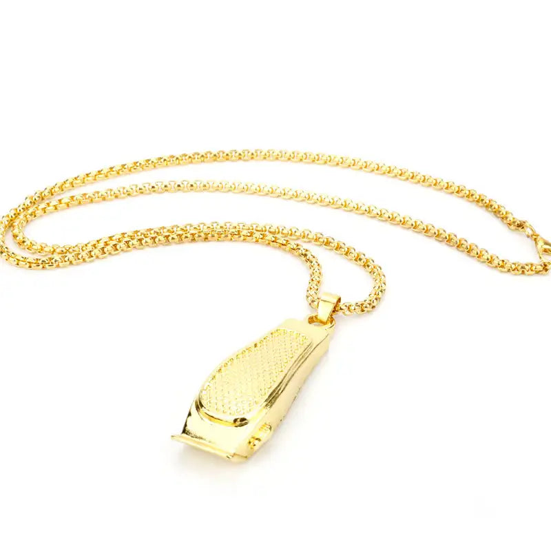 Creative Barber Shop Wash Cut And Shave Head Clippers Pendant Necklace - Lootquake