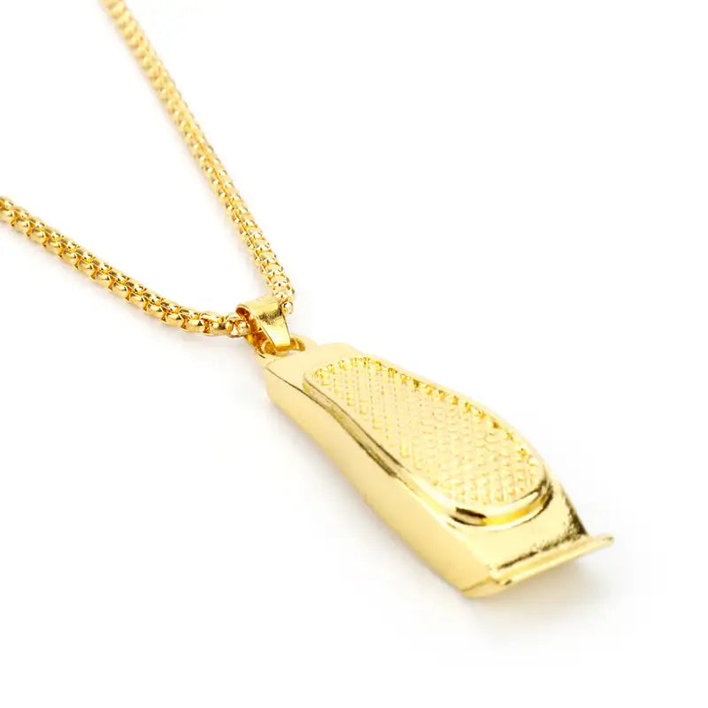 Creative Barber Shop Wash Cut And Shave Head Clippers Pendant Necklace - Lootquake