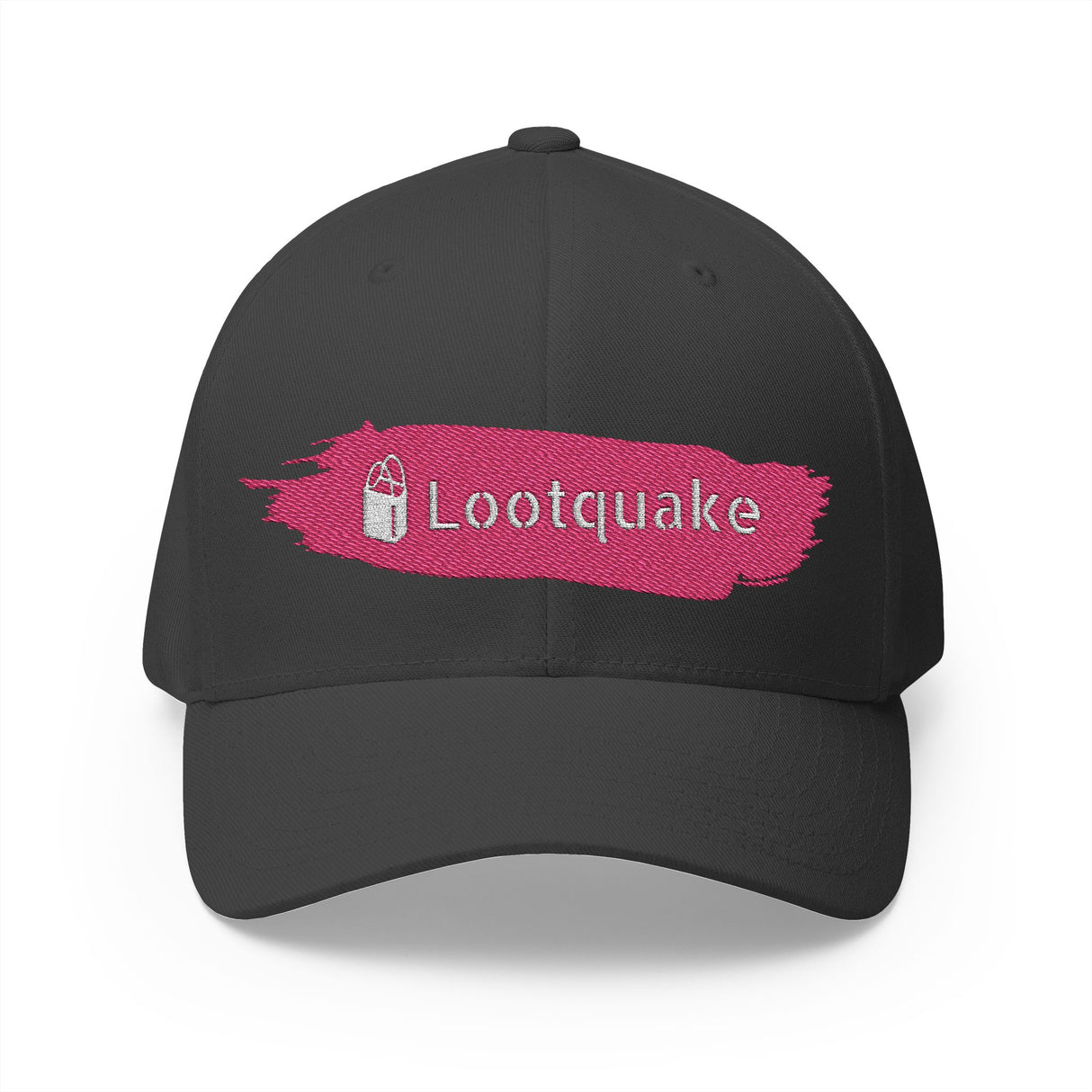 Embroidered Cap with Pink Lootquake Logo