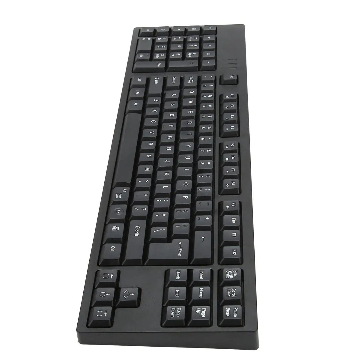 Left Handed Keyboard 109 Keys Micro USB Ergonomic Layout Plug and Play Office Keyboard for Business Accounting Designer - Lootquake