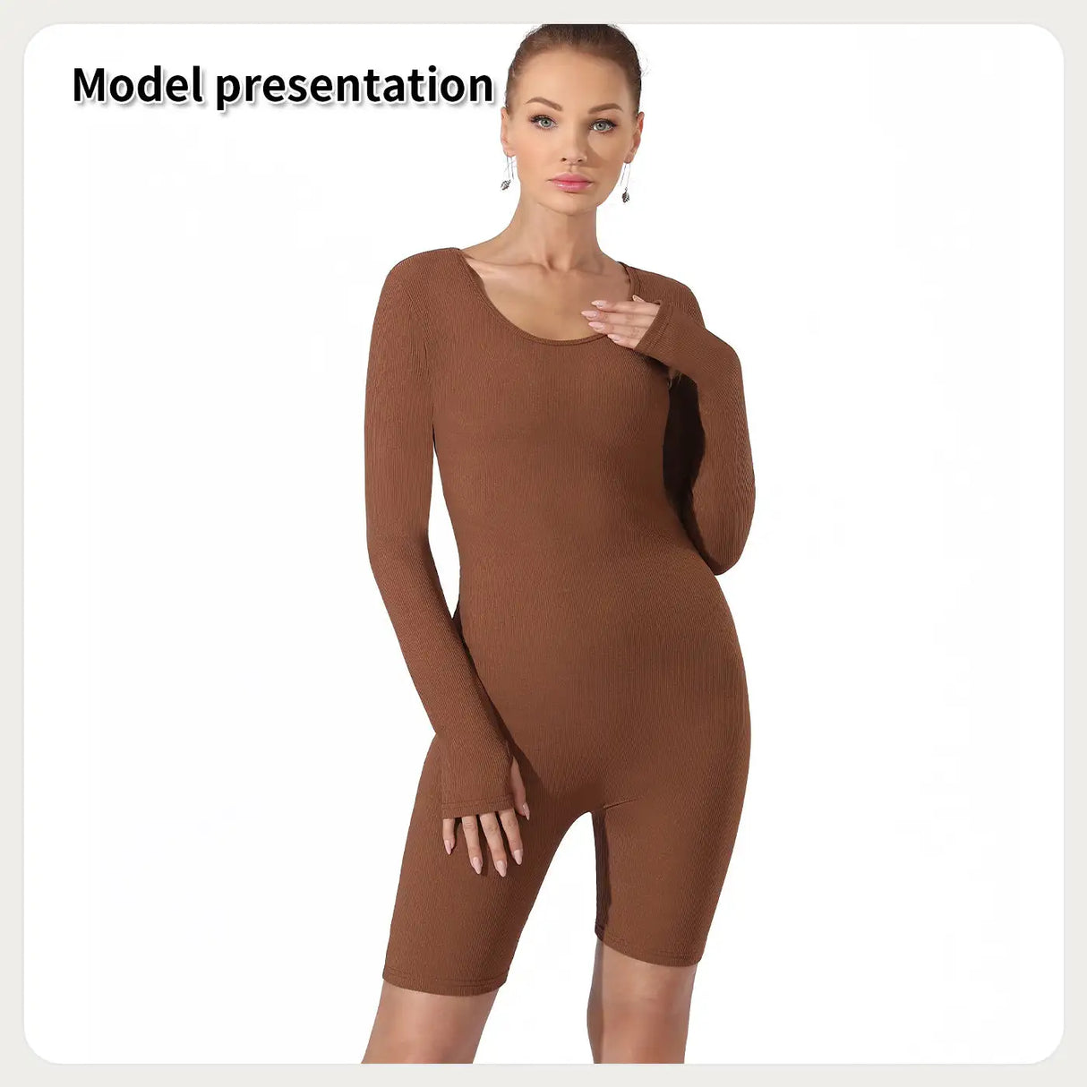 Women's Fashion Simple Solid Color Bodysuit - Lootquake