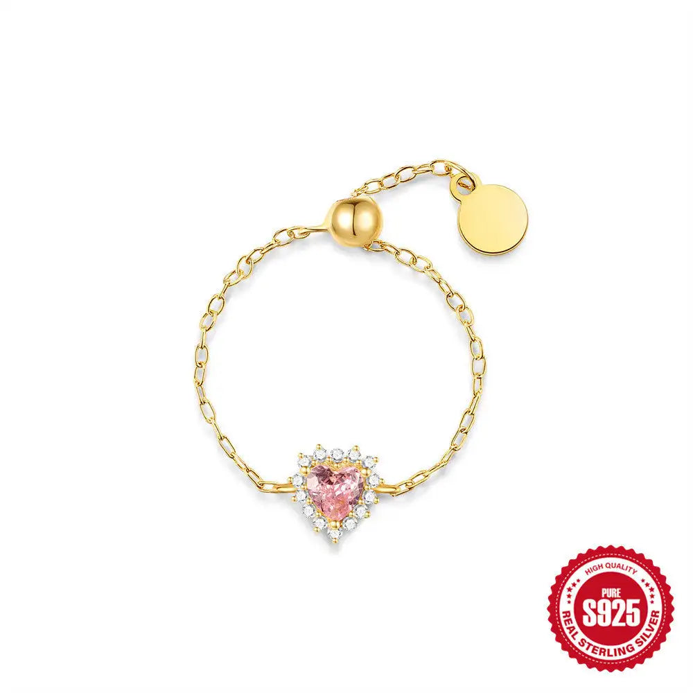 S925 Silver Niche Unique Design Pull-out Chain Ring - Lootquake