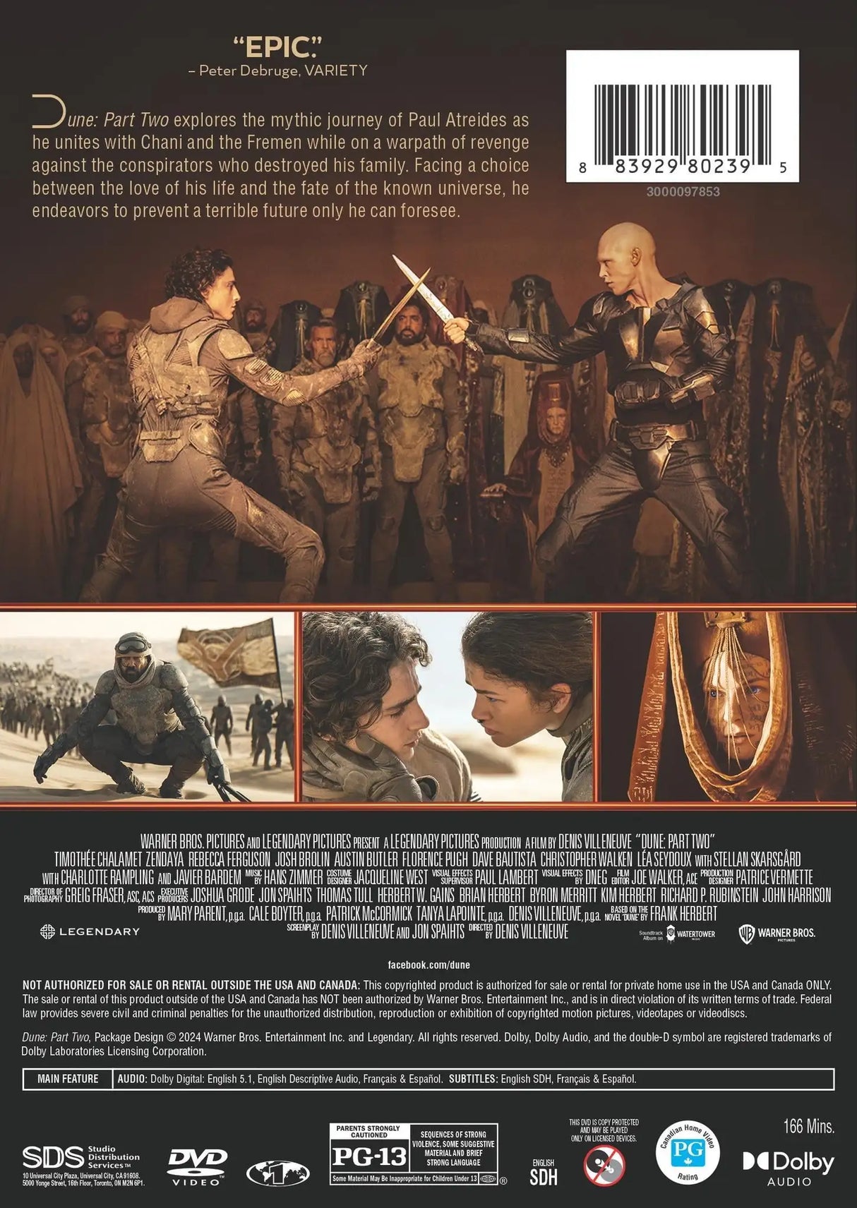 Dune: Part Two (DVD) - Lootquake