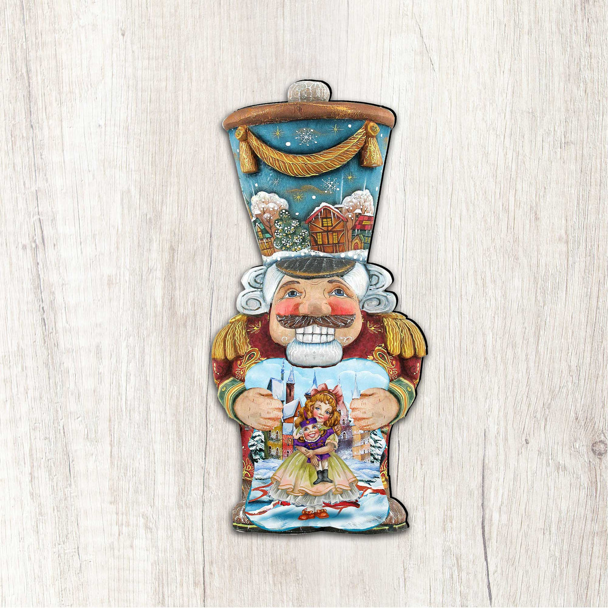 Old World Nutcracker Christmas Door Decor by G. DeBrekht - Christmas Santa Snowman Decor - 8116430H
