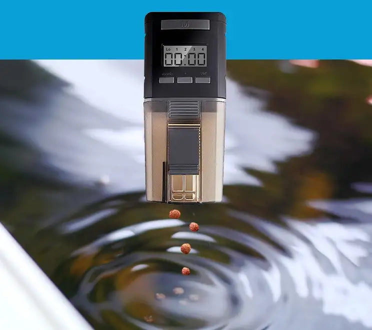 Automatic feeder fish tank goldfish koi automatic feeder - Lootquake