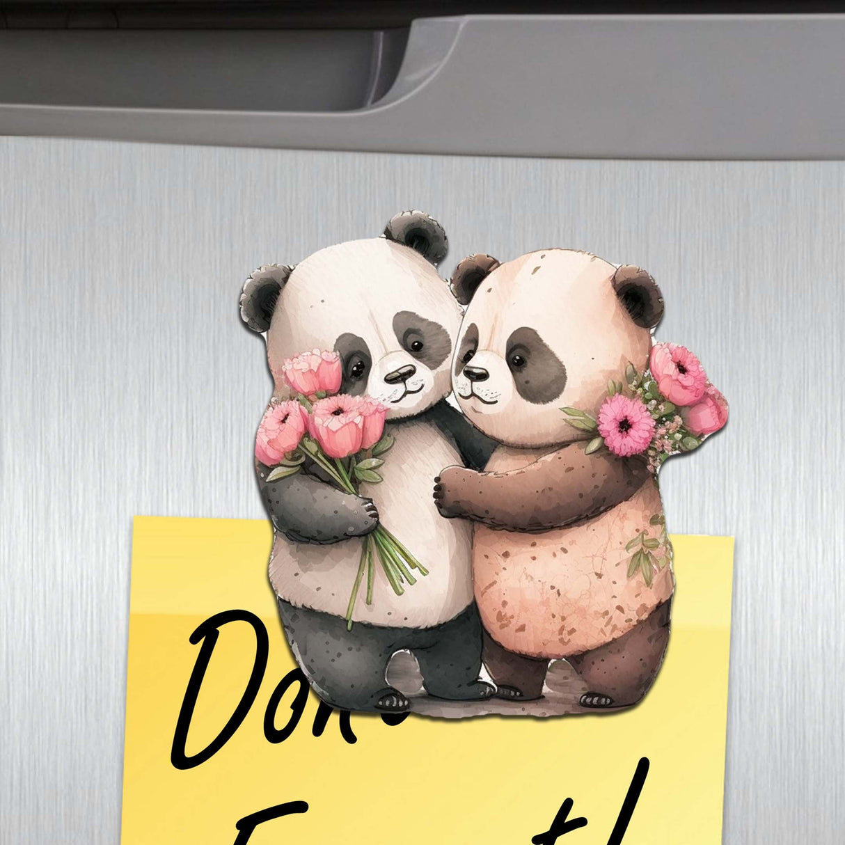 Juego de 6 imanes decorativos de madera con animales del bosque de G. Debrekht - Decoración de vida silvestre - 8090021G-S6