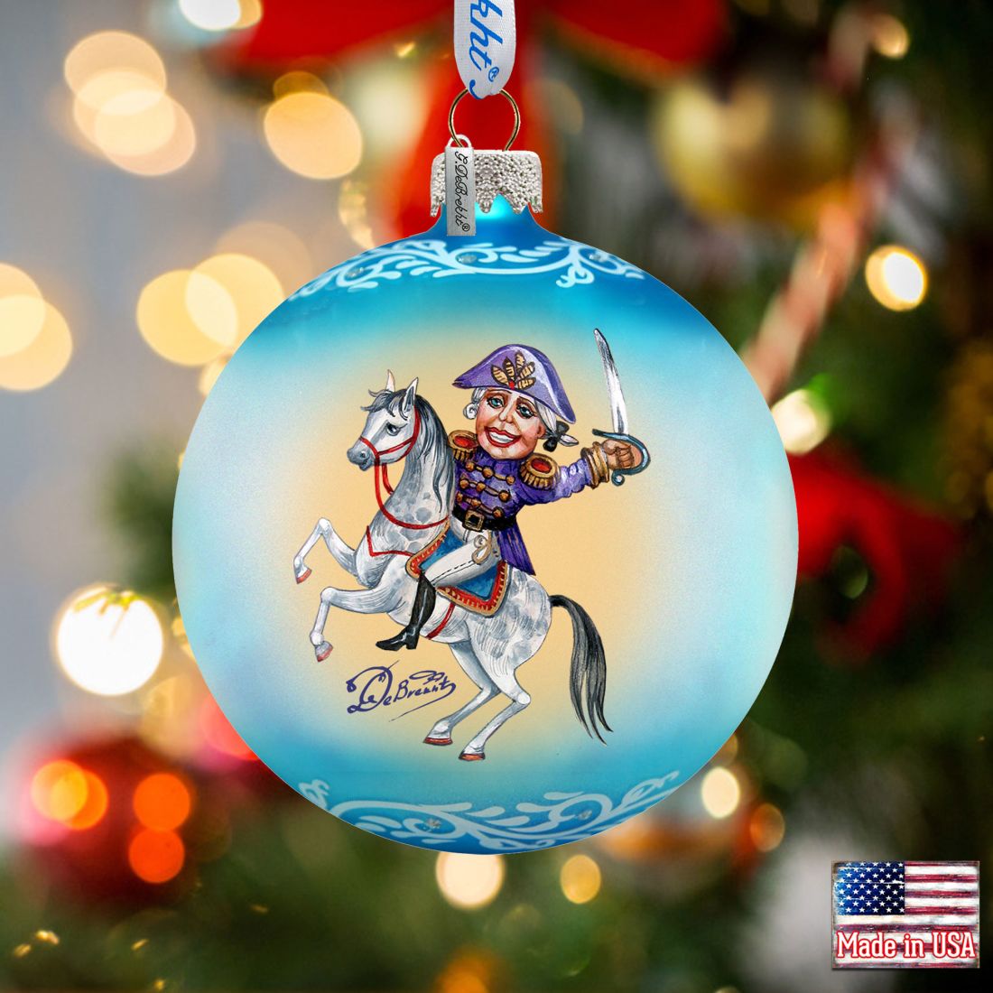 Nutcracker Ballet Glass Ornament Set of 3 by G. DeBrekht - Christmas Decor - 73740-S3