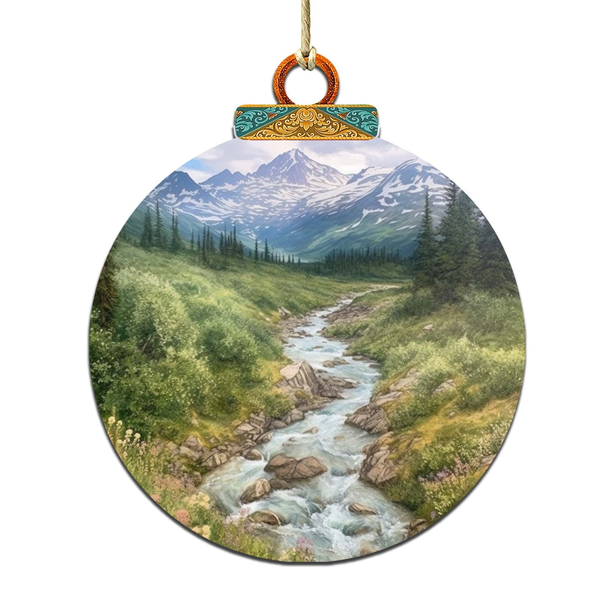 Adornos de madera de la naturaleza de Alaska de G.Debrekht - Decoración navideña de vida silvestre - 870076