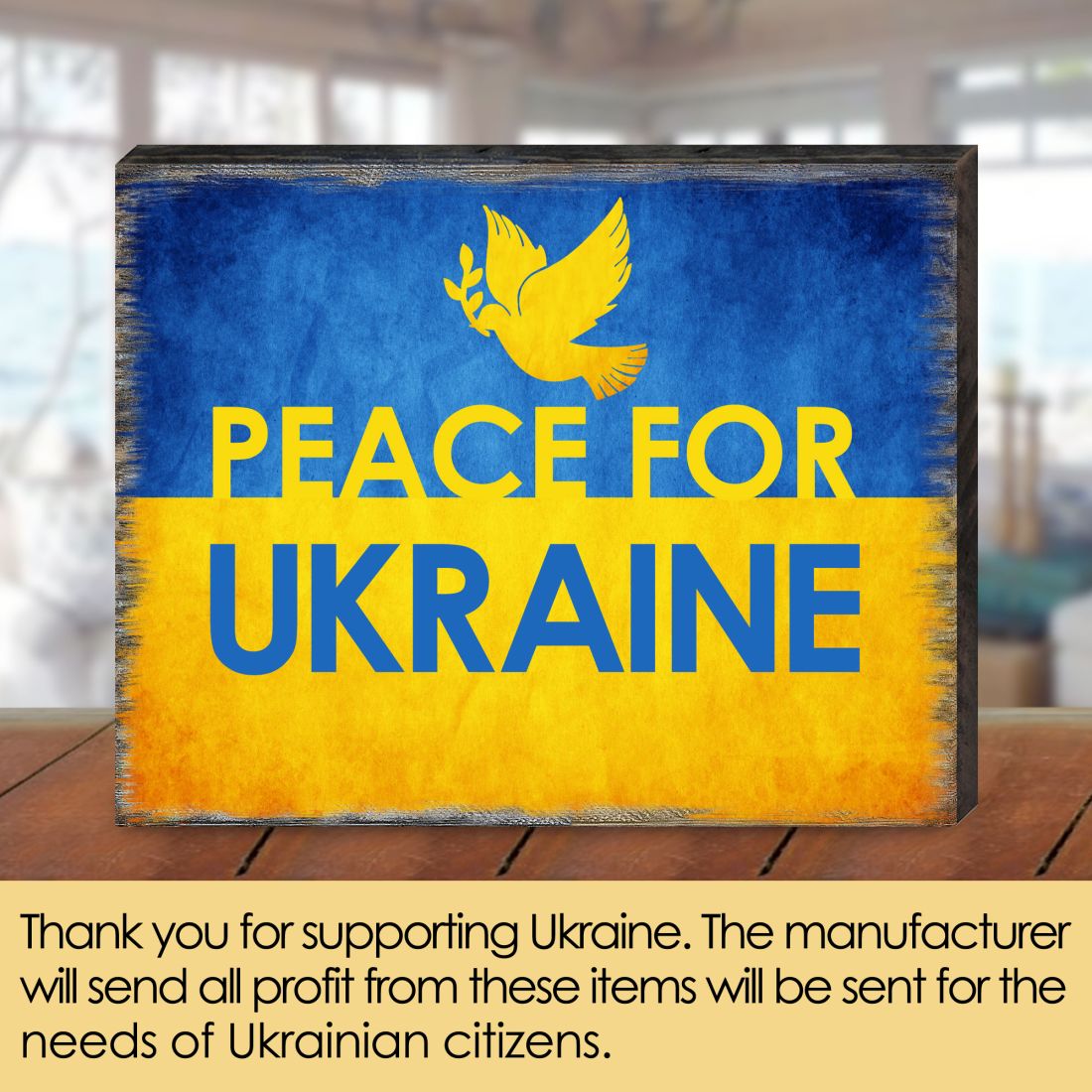 Pieza de arte mural de madera de Ucrania - Decoración Internacional - 95122B