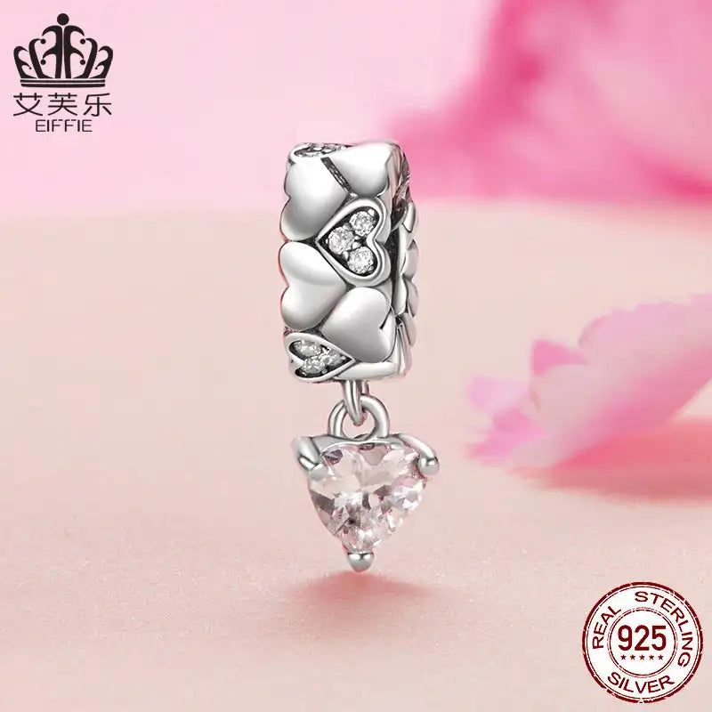 Heart-shaped Multi-part Silicone Spacer Beads Diy Accessories - Lootquake