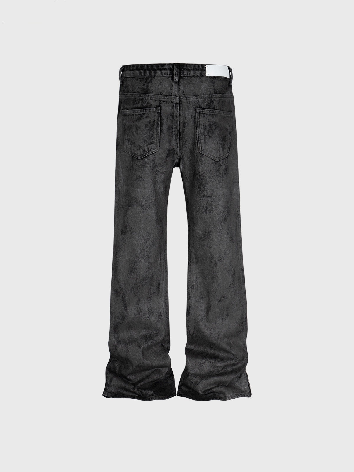 Men's Wide Leg Black Trousers Skinny Jeans - Lootquake