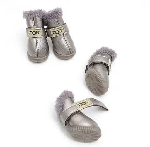 Dog Thick Snow Boots Keep Warm Teddy Autumn And Winter VIP Shoes - Lootquake