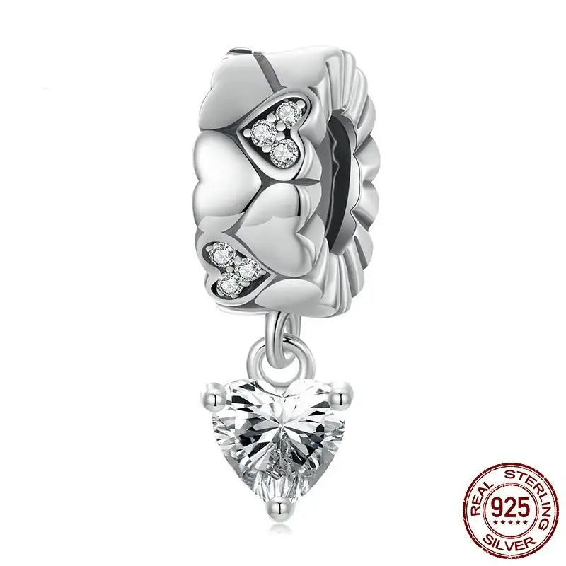 Heart-shaped Multi-part Silicone Spacer Beads Diy Accessories - Lootquake