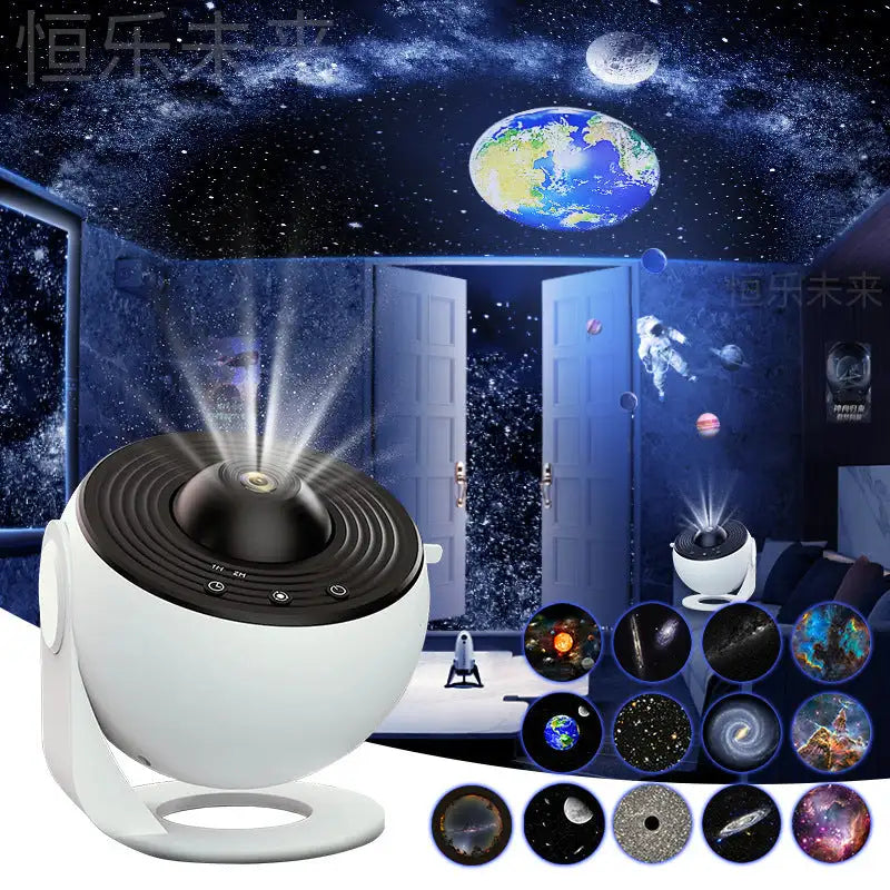 Night Light Galaxy Projector Starry Sky Projector 360 Rotate Planetarium Lamp For Kids Bedroom Valentines Day Gift Wedding Deco - Lootquake