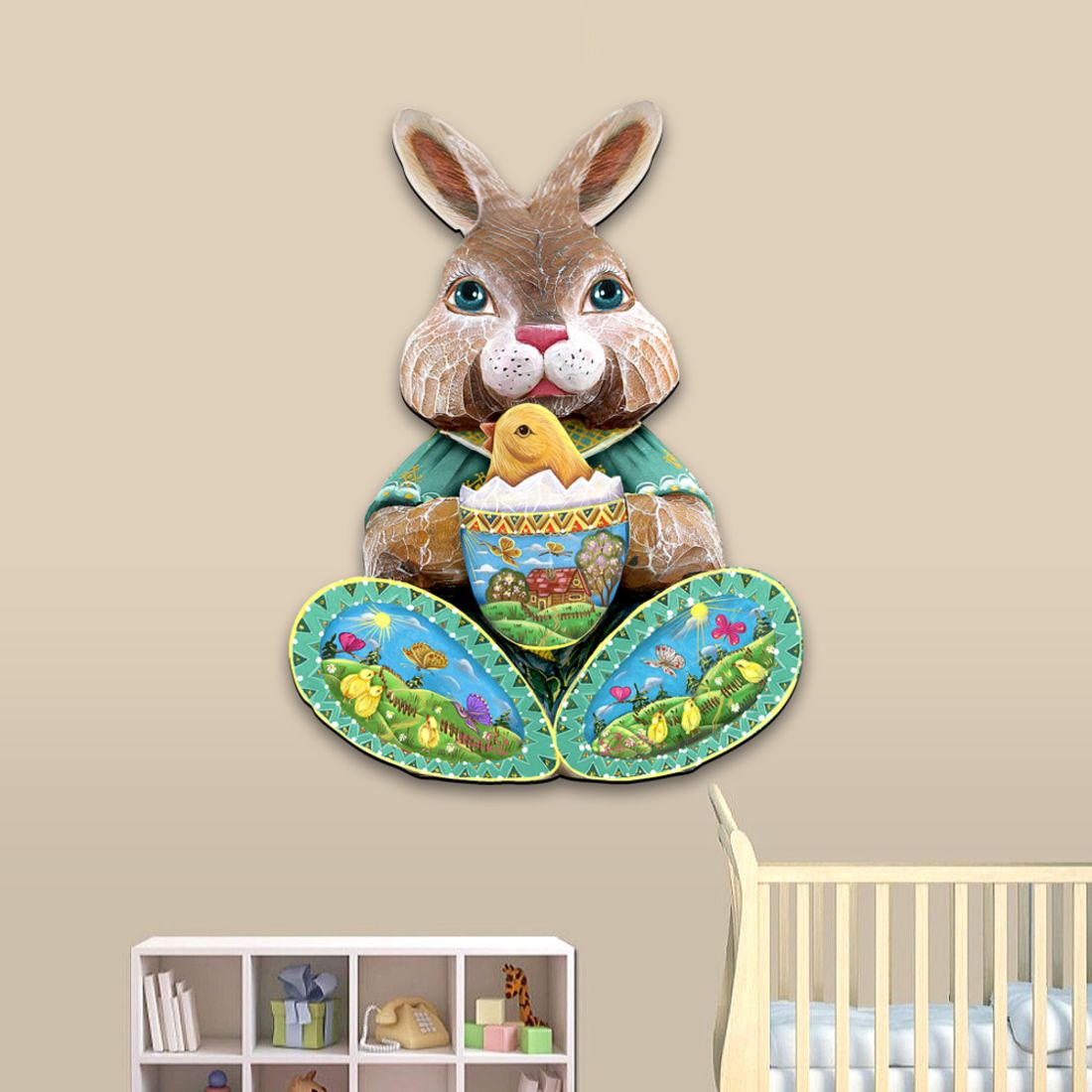 Easter Bunny Easter Holiday Door Decor by G. DeBrekht - Easter Spring Decor - 8144502H