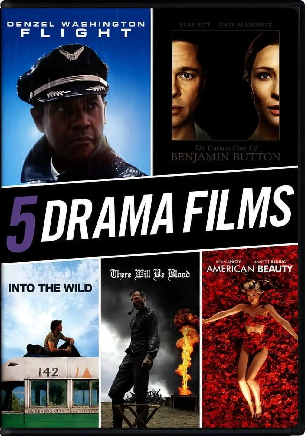Drama 5 Movie Collection (Flight / The Curious Case of Benjamin Button - Lootquake