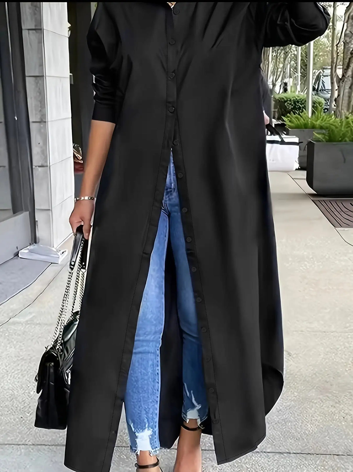 Long-sleeved Casual Shirts And Dresses With Multiple Wear Methods. - Lootquake