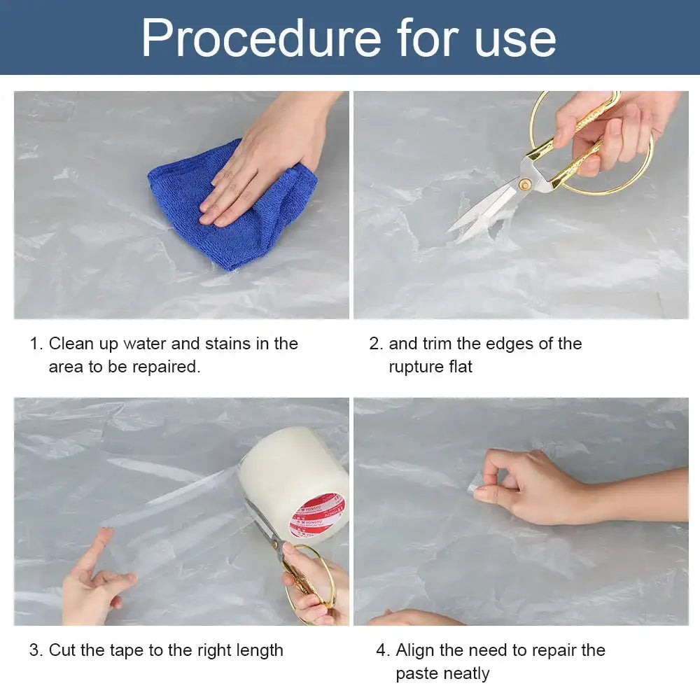 Awning Repair Tape, Tent Repair Tape Waterproof Patch and Seal Tape Tarp Repair Tape Boat Covers Canvas Repair Kit - Lootquake