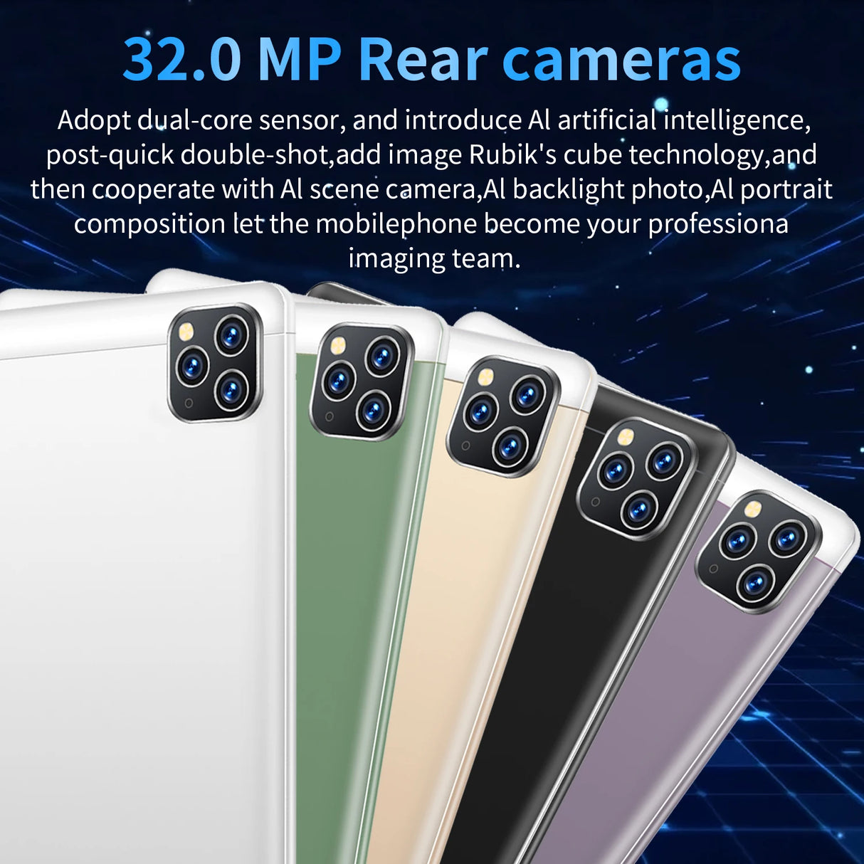 Tablette Android 13.0 de 10,36 pouces, version mondiale 2025, 16 Go de RAM, 1 To de ROM, 16 MP, 32 MP, 12 000 mAh, réseau Bluetooth, 5G, Wi-Fi