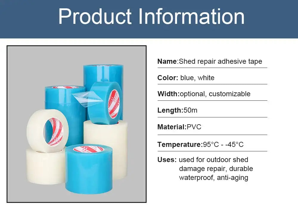 Awning Repair Tape, Tent Repair Tape Waterproof Patch and Seal Tape Tarp Repair Tape Boat Covers Canvas Repair Kit - Lootquake