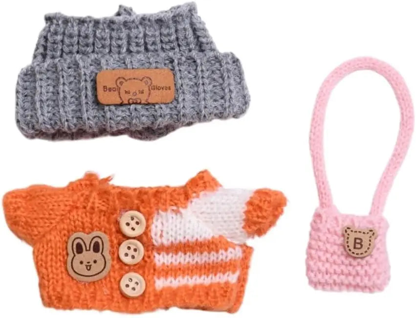 Ropa para muñeca Labubu, accesorios DIY La bubu peluche, disfraz de monstruo Labubu sentado, regalos para coleccionistas (sin muñecas) Lab