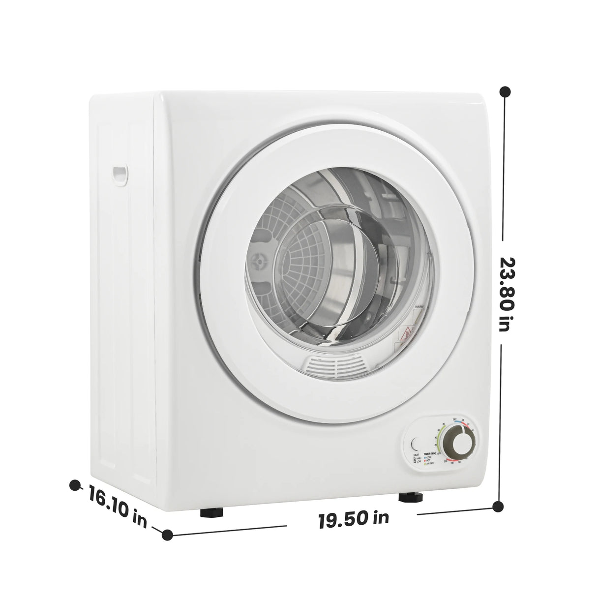 Sèche-linge compact SIMZLIFE 110 V 850 W, capacité de 1,5 pi³, cuve en acier inoxydable, pour camping-cars et appartements, 3 modes de séchage