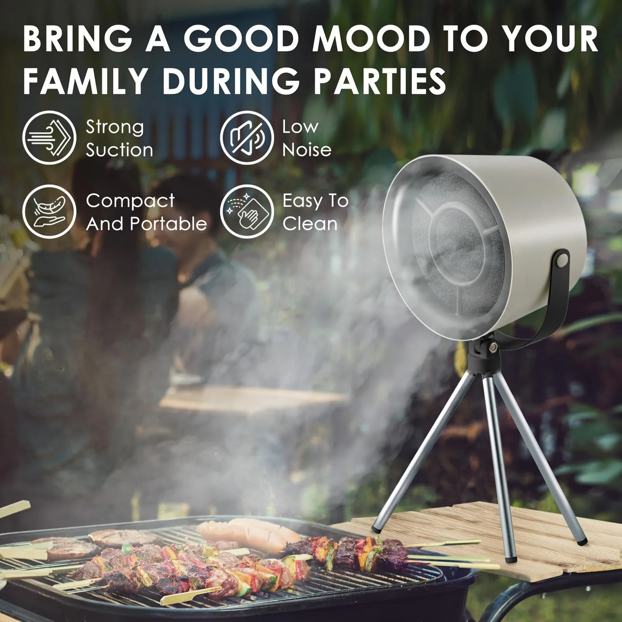 Hottes de cuisine de bureau USB, ventilateur d'extraction portable alimenté par USB, petite hotte de cuisine, extracteur de barbecue, grande hotte aspirante