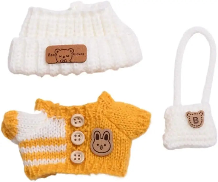 Ropa para muñeca Labubu, accesorios DIY La bubu peluche, disfraz de monstruo Labubu sentado, regalos para coleccionistas (sin muñecas) Lab