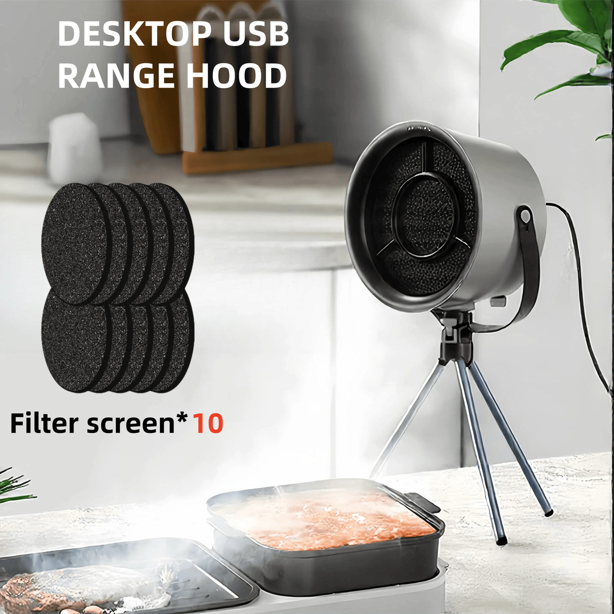 Hottes de cuisine de bureau USB, ventilateur d'extraction portable alimenté par USB, petite hotte de cuisine, extracteur de barbecue, grande hotte aspirante