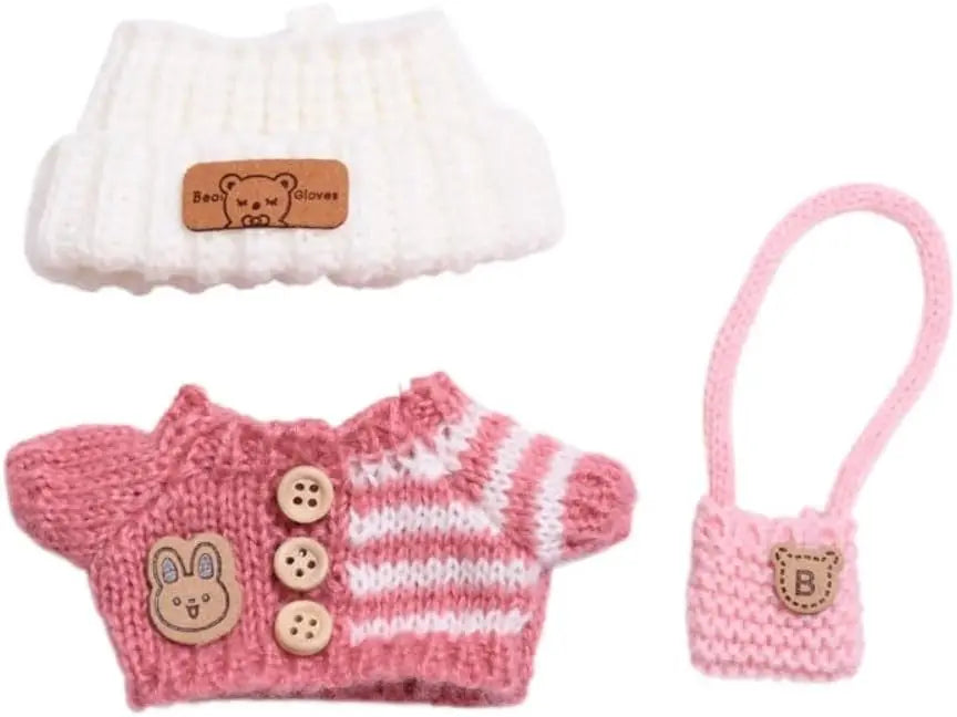 Ropa para muñeca Labubu, accesorios DIY La bubu peluche, disfraz de monstruo Labubu sentado, regalos para coleccionistas (sin muñecas) Lab