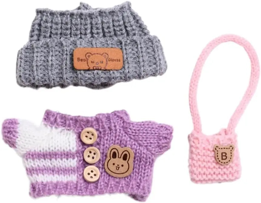 Ropa para muñeca Labubu, accesorios DIY La bubu peluche, disfraz de monstruo Labubu sentado, regalos para coleccionistas (sin muñecas) Lab