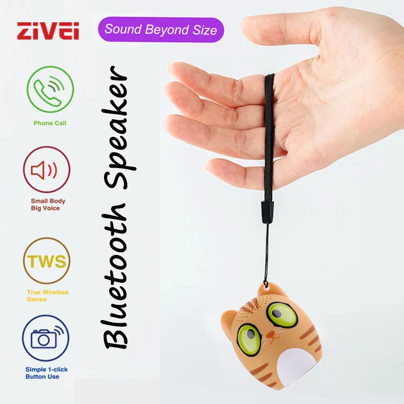 Altavoz Bluetooth para exteriores, minialtavoz TWS para fiestas con diseño de animales de dibujos animados para Navidad. La mejor opción para regalar a un niño.