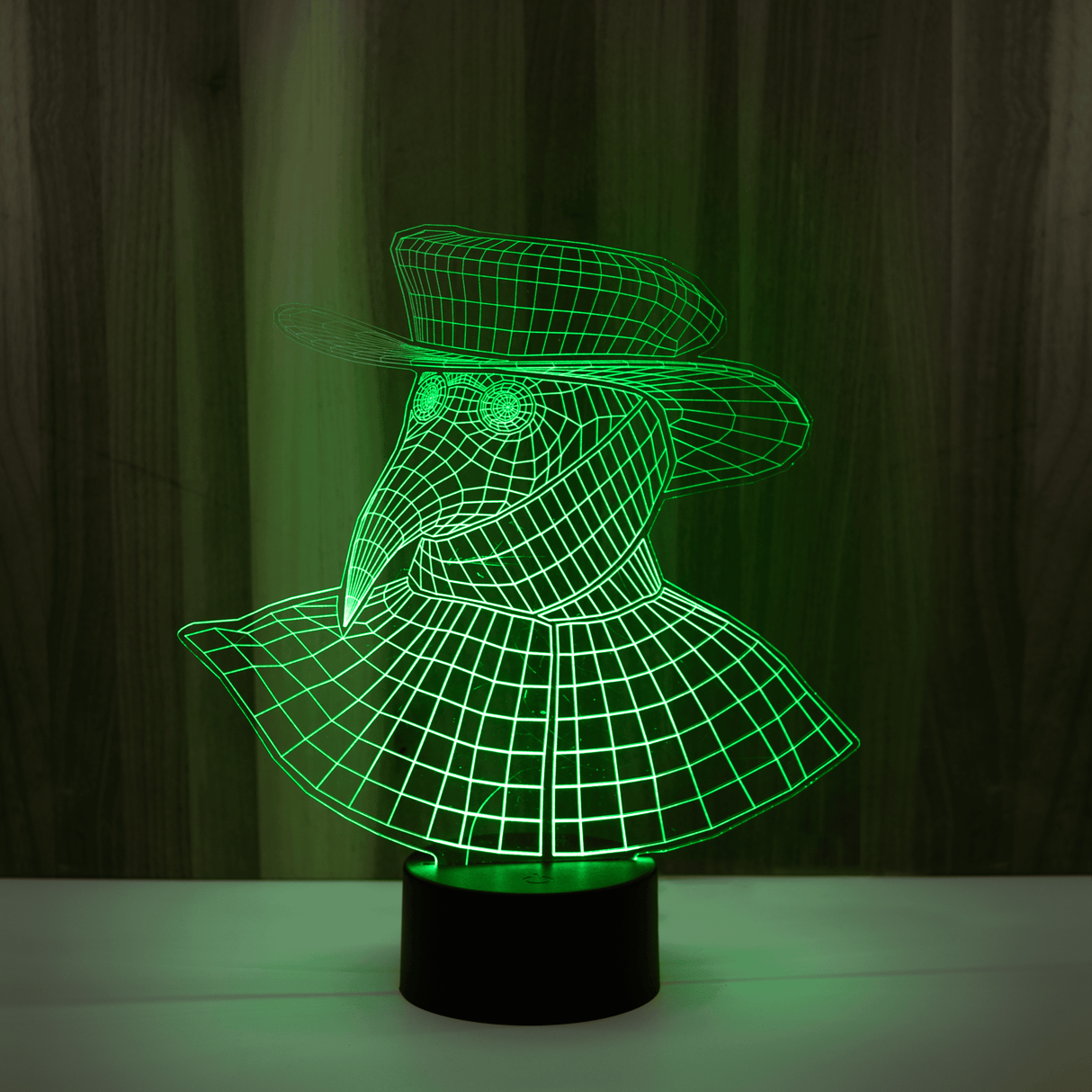 Lámpara acrílica del Doctor de la Peste