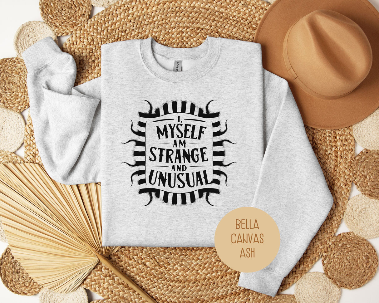 I Myself Am Strange and Unusual Sweatshirt-1