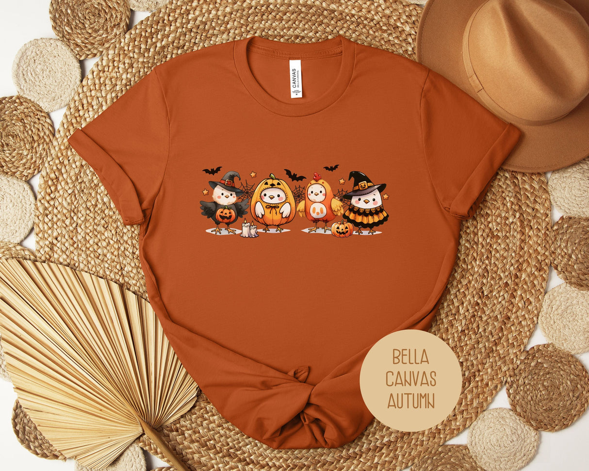 Chickens in Halloween Costumes Shirt-3