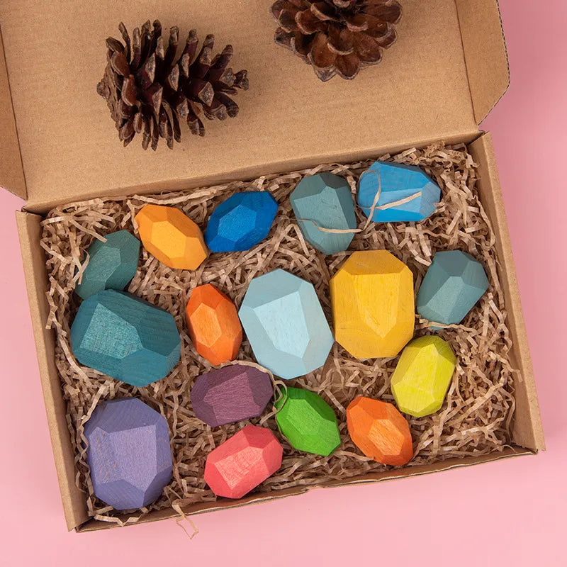 Children's colorful Jagged Stone Toys - Lootquake