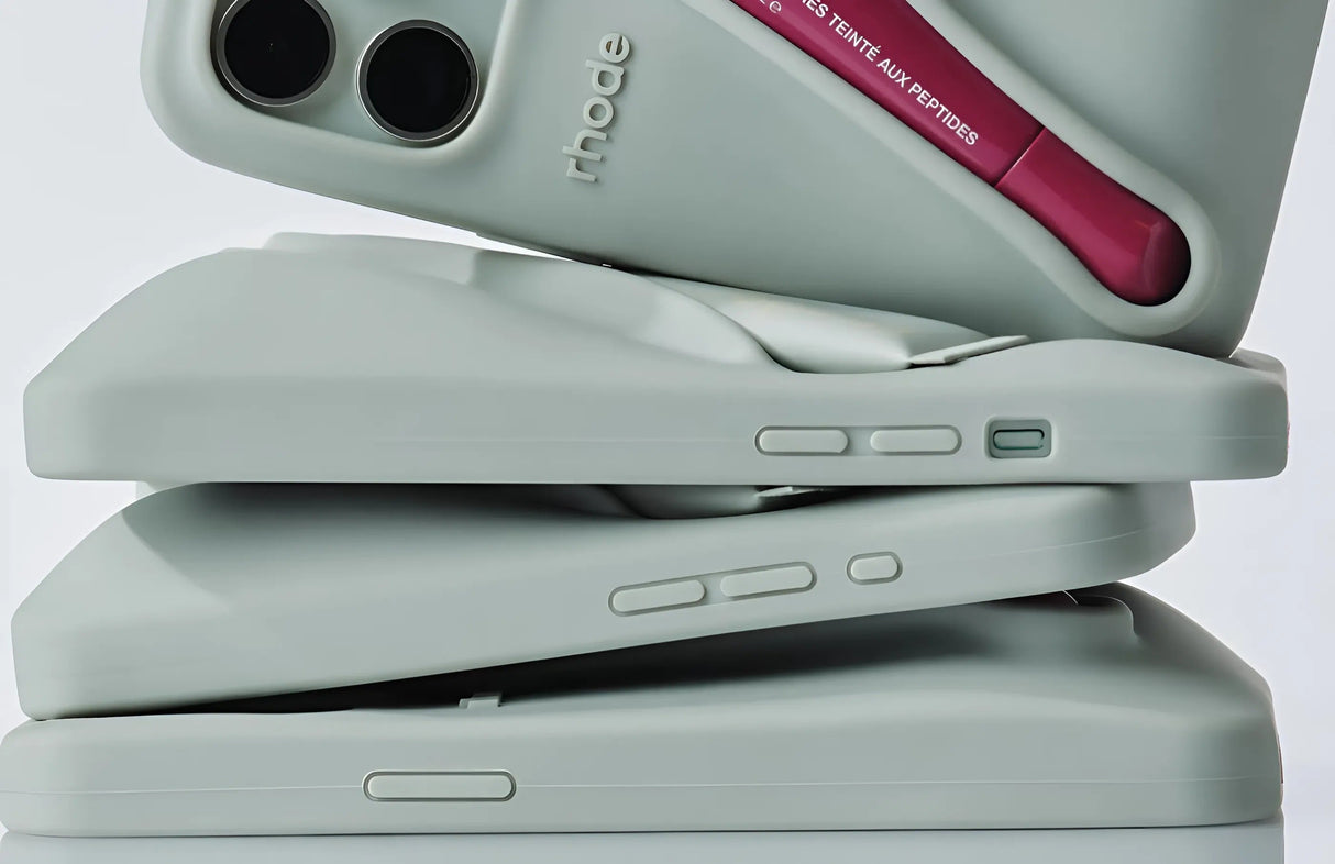 Funda para teléfono Rhode con diseño de labios, funda de silicona suave con caja