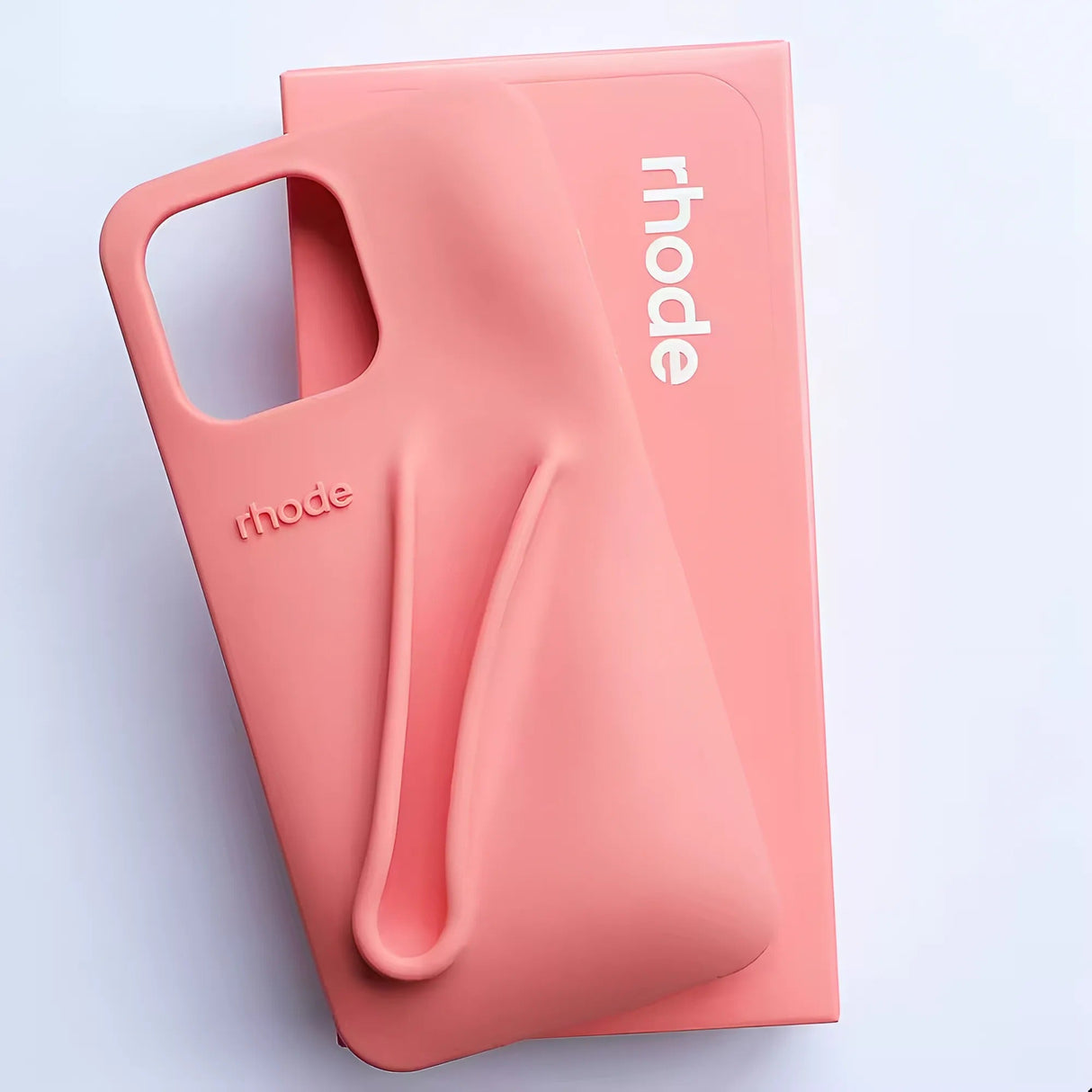 Funda para teléfono Rhode con diseño de labios, funda de silicona suave con caja