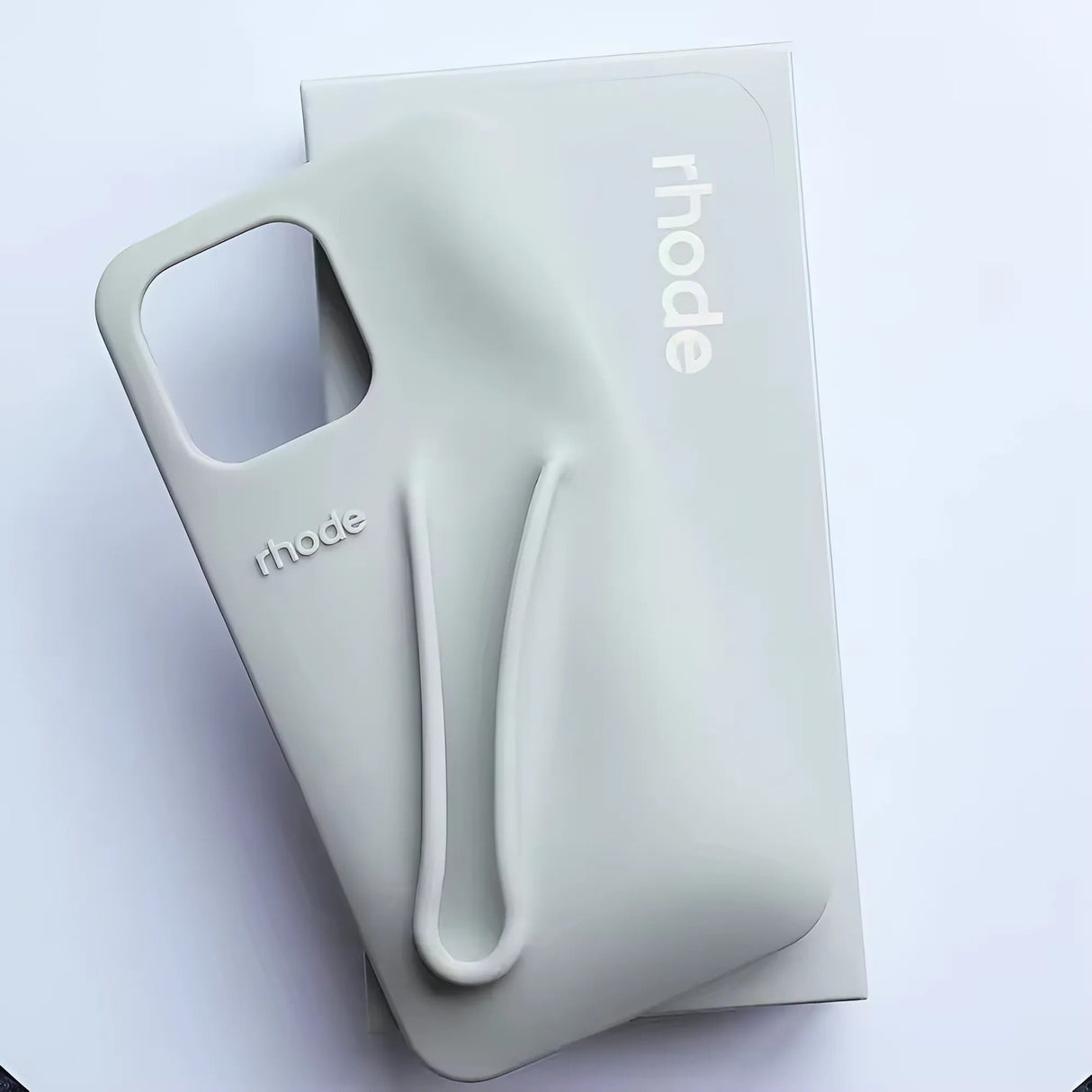 Funda para teléfono Rhode con diseño de labios, funda de silicona suave con caja