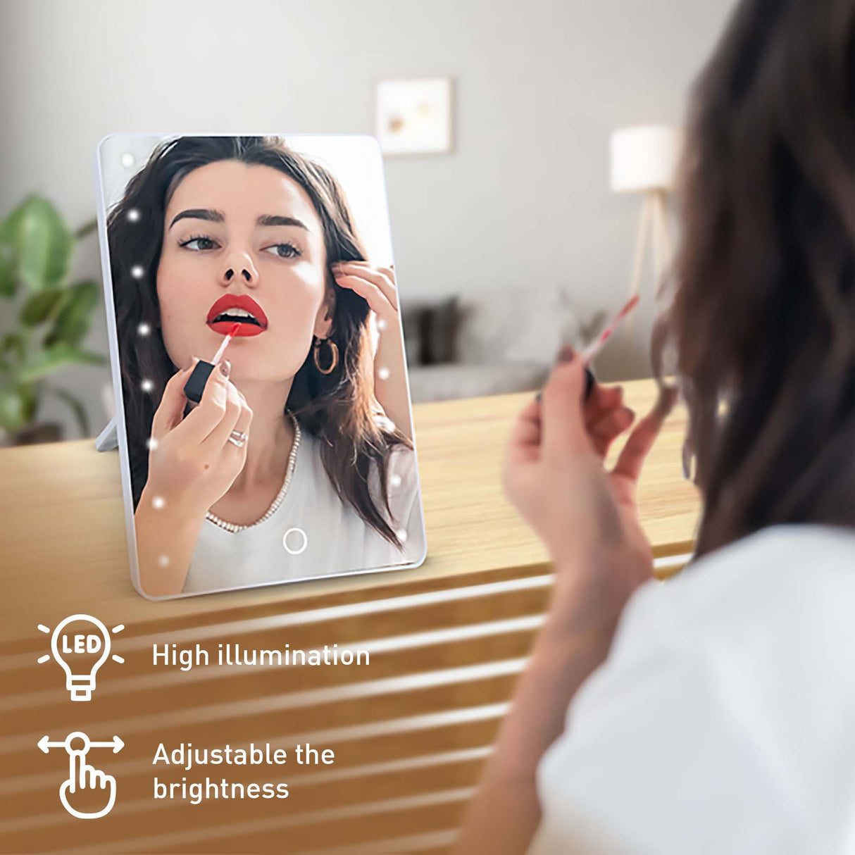 Paquete de cuidado personal Pursonic Beauty Essentials: set de brochas de estudio, espejo táctil, esponjas y mascarillas de tela