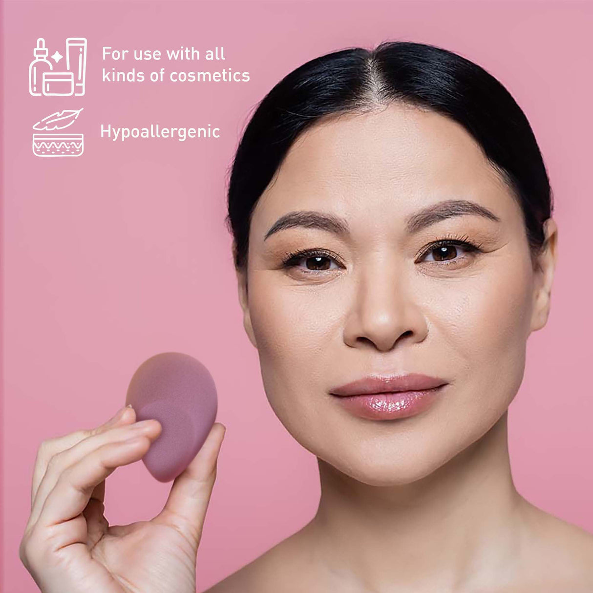 Paquete de cuidado personal Pursonic Beauty Essentials: set de brochas de estudio, espejo táctil, esponjas y mascarillas de tela