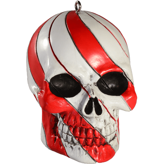 Calavera de bastón de caramelo