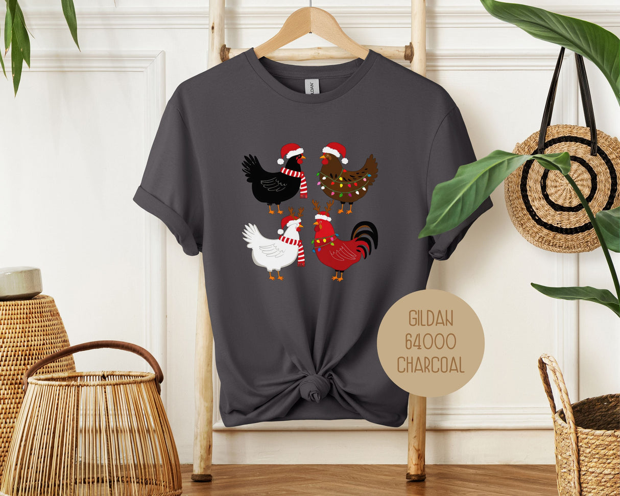 Cute Chickens Christmas Shirt-2