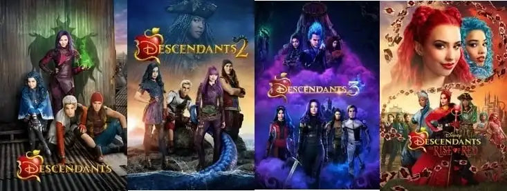 Descendants : 4 Movie Collection DVD NEW Set - Lootquake