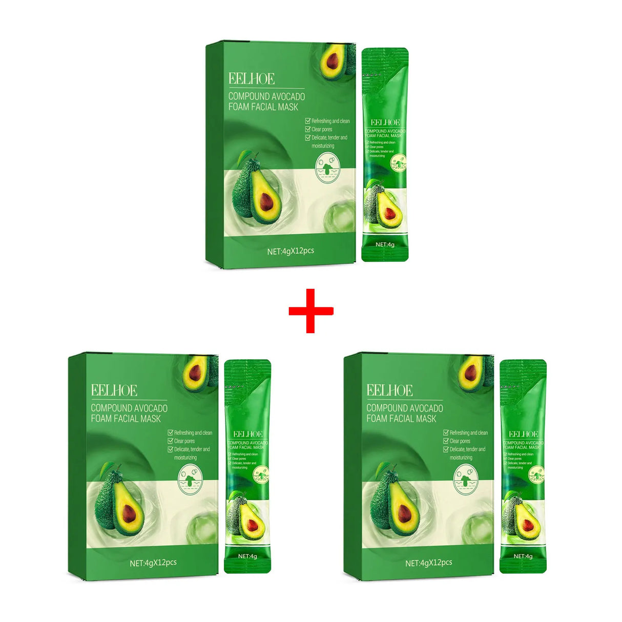 Mascarilla de espuma de aguacate EELHOE