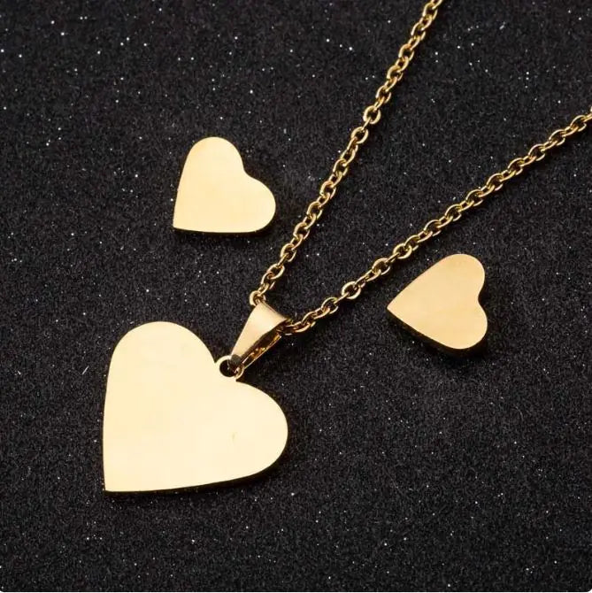 Stainless Steel Love Heart Necklaces For Women - Lootquake
