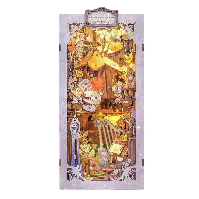 Book Nook Wizardi Miniature - Flower Forest Concert Roombox Kit-2