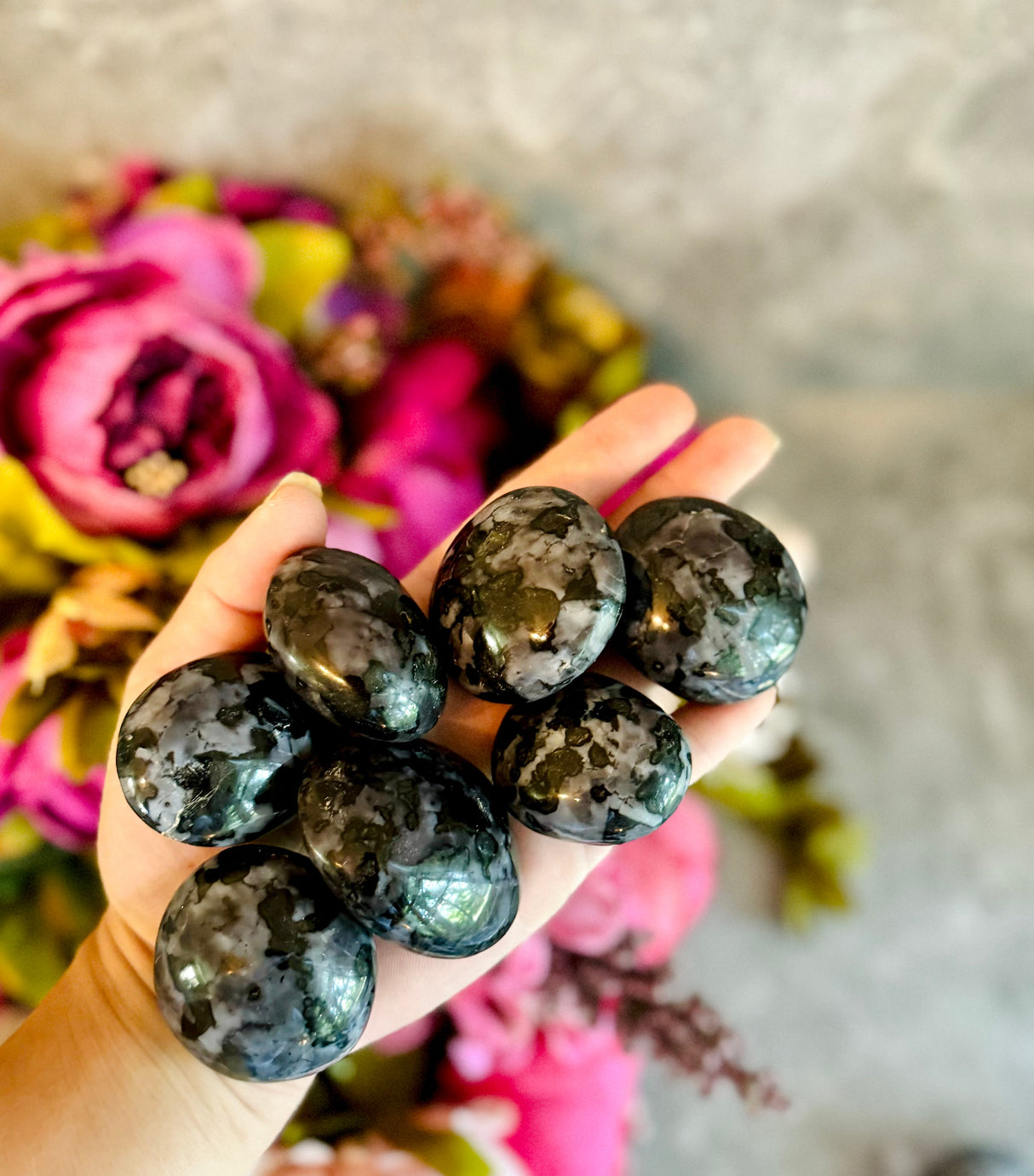 1 Lb Ethically Sourced Bulk Indigo Gabbro Crystal Palmstones